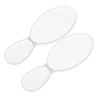 Xusx111 - Archivo De Pie De Vidrio De 2 Piezas En Forma De 8 Lados Áspero Y Liso Eliminador De Calus Pies Tacón Scrubber Raspador De Piel Muerta Pumice Piedra Herramientas Profesionales De Pedicura Pa