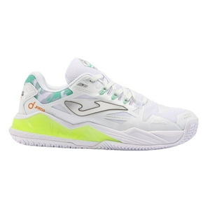 Zapatilla Pádel Mujer Spin 24 Blanco Verde Joma