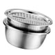 thumbnail image 2 of Colador De Acero Inoxidable Para Cocina, Colador, Rallador, Ensalada, Cuenco, Colador, 28 Cm, 2 of 5