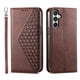 thumbnail image 3 of Funda Flip FOXDOCK para Samsung Galaxy M15 , Estilo Billetera con Diseño Rombo, Correa de Mano y Soporte, Uso Diario, 3 of 6