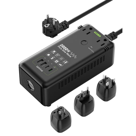 Convertidor de Voltaje EPICKA 2000W 220V a 110V USB-C 20W