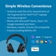 thumbnail image 2 of Auriculares supraaurales Bluetooth Kensington H3000 negros, 2 of 6