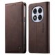 thumbnail image 1 of Funda Billetera de Cuero para [Xiaomi Redmi Note 14 Pro 5G], Bloqueo RFID, Tarjetas y Soporte Café, 1 of 5