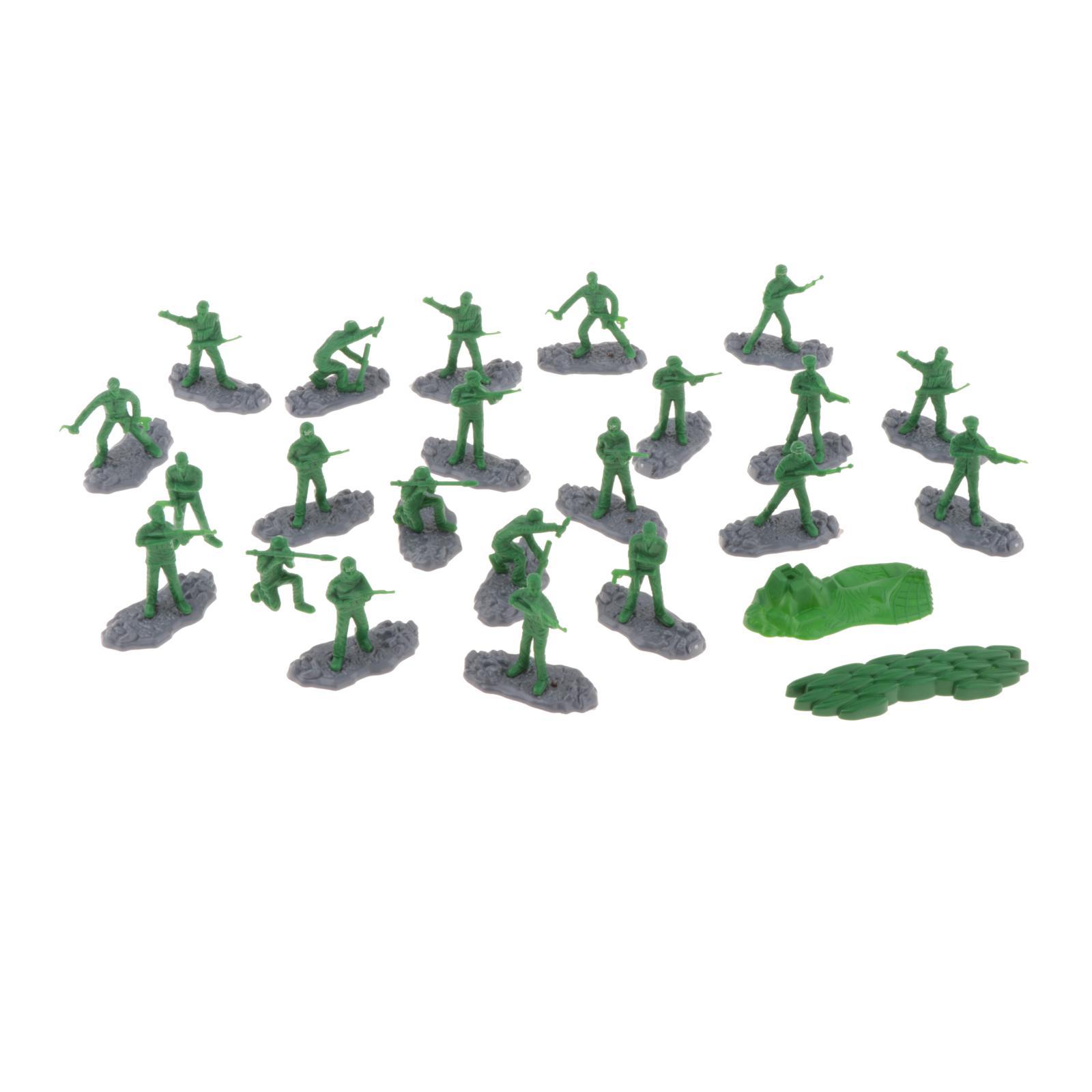 Bothyi - 18 Modelos De Soldados A Escala 1/35, Regalos De Cumpleaños, Figuras En Miniatura Para Juegos, Pasatiempos, Color Verde.