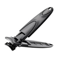 Ioensy - Cortauñas De Acero Inoxidable Herramienta De Manicura Para Viajes Al Aire Libre Negro