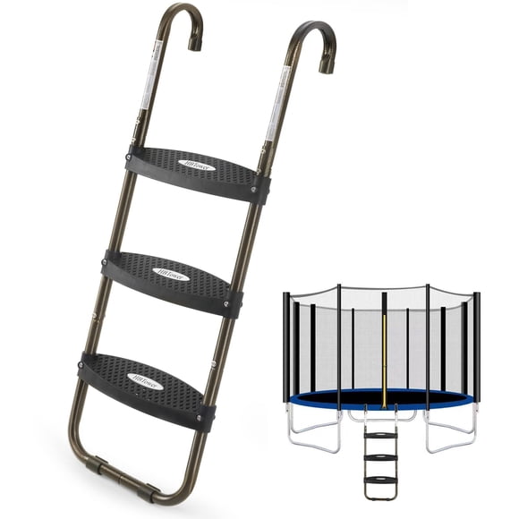 Escalera de trampolín HBtower de 3 peldaños con capacidad de 100 kg para niños