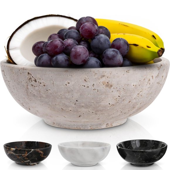 Cuenco decorativo de travertino Gusto Nostro 20 cm