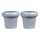 thumbnail image 1 of Set 2 Macetero Maceta Estilo Escandinavo Moderno Gris, 1 of 7