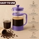 thumbnail image 3 of Cafetera French Press Utopia Kitchen de 1 litro con cuchara, color ciruela, 3 of 7