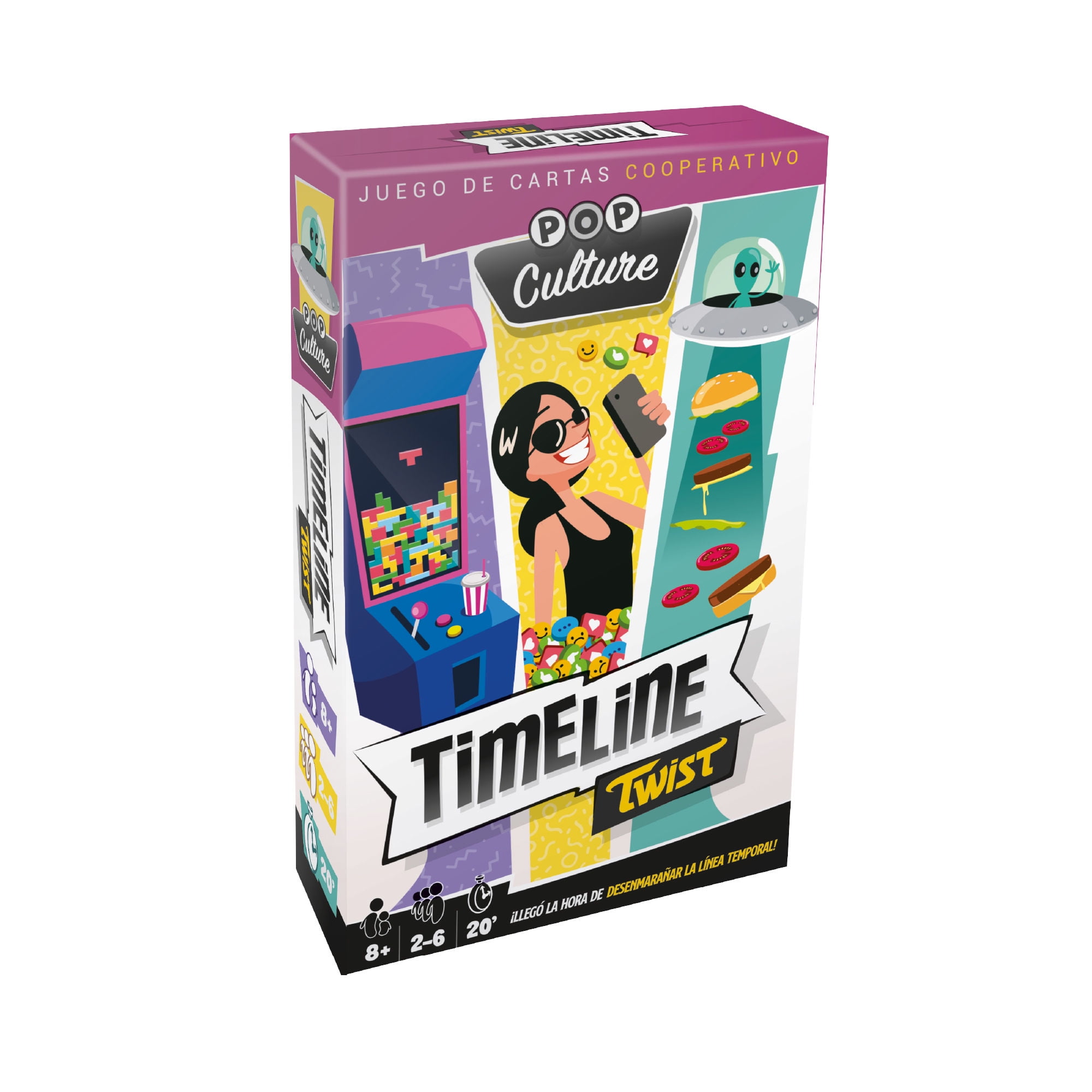 Asmodee - Juego De Mesa Timeline Twist Pop Culture