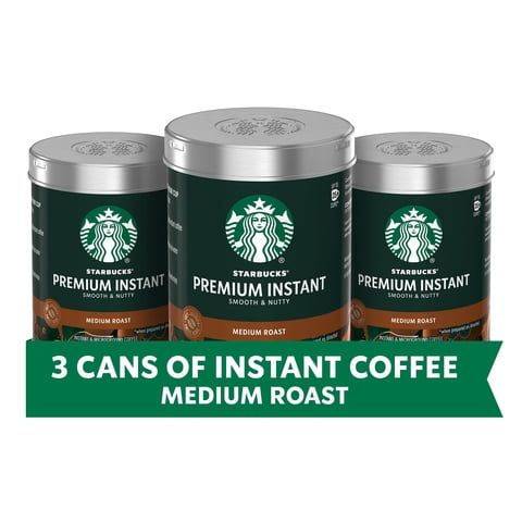 Café Instantáneo Premium Starbucks Tostado Medio 90G Paquete De 3