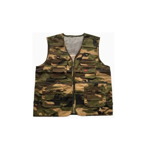 Genérico - Chaleco Para Pesca Talla L, Color Café