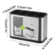 thumbnail image 2 of Dispensador De Palillos Lery Bucket Con Compartimentos, Acero, 2 of 3