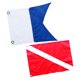 thumbnail image 1 of 2 Piezas De Nailon Diver-Down Boat Flags, Scuba Dive Flags Marker 60cm X 70cm, 1 of 3