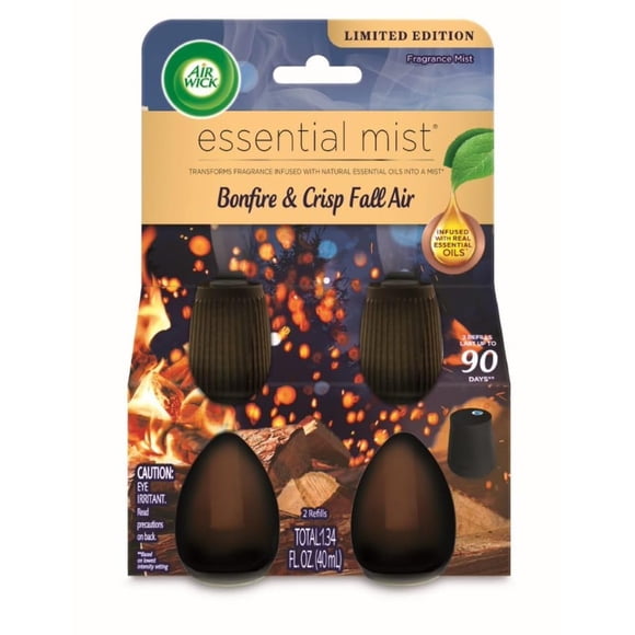 Air Wick de doble recarga Essential Mist Hofire y aire fresco para otoño
