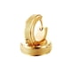 thumbnail image 3 of Pendientes De Aro De Acero Inoxidable 316L Para Mujer Para Hombre, Piercings De Oreja Huggie, Oro, 3 of 4