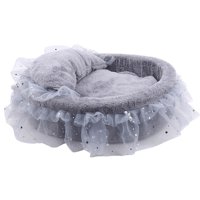 Magideal - Cama Para Gatos Princess, Cama Para Gatos Y Perros, Cama Nido Duradera Para Cachorros, Cómoda Cama De Tela De Felpa Para Perros Pequeños, Cama Para Ma L