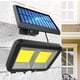 thumbnail image 3 of Lámparas solares para exterior con detector de movimiento, 128 focos LED Luces solares superbrillantes para exterior LED IP65 Impermeable Aplique solar de pared de 3 modos, 3 of 8