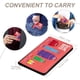 thumbnail image 4 of StoryBots Porta Pasaporte y Cartera de Viaje Premium de Cuero PU, Funda de Pasaporte Bloqueo RFID con Ranuras para Tarjetas de Crédito, Estuche para Libro de Pasaporte para Familia 10cm × 15cm, 4 of 6