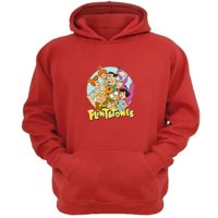 Genérico - Polerón Canguro Los Picapiedras Rojo Talla Xs Unisex