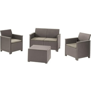 Juego De Terraza Jardin Elodie Cappuccino Keter Marron Claro
