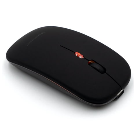 Mouse Dual Recargable Inalámbrico Bluetooth Tecmaster Negro