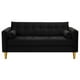 thumbnail image 1 of Sofa Retro 3c Felpa 01 Negro, 1 of 6