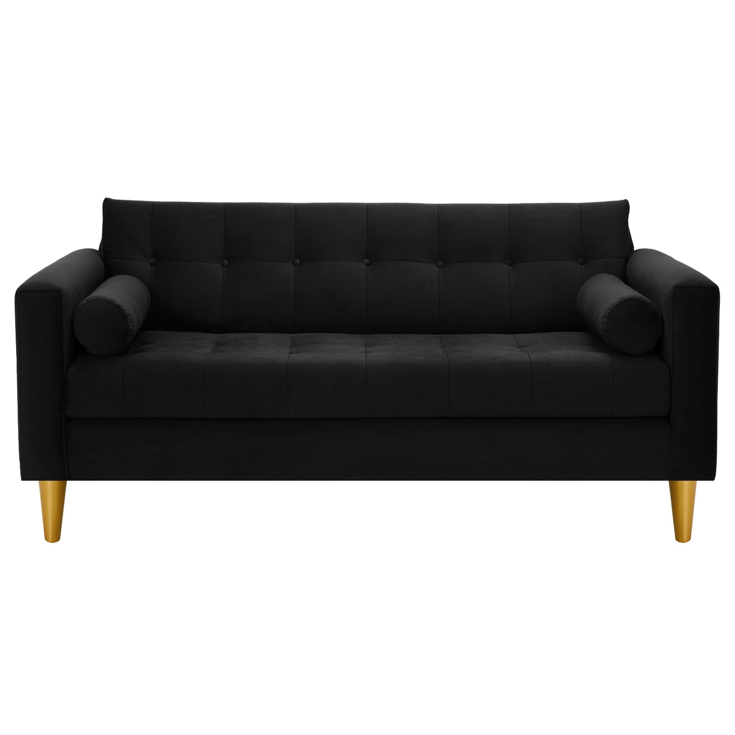 Bodevir - Sofa Retro 3c Felpa 01 Negro