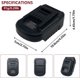 thumbnail image 2 of Adaptador de Batería de 18V para black- and -decker Batería de 18V 20V L-ion Convertible a para Herramienta Eléctrica Inalámbrica Einhell, 2 of 4
