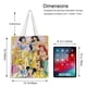 thumbnail image 5 of Disney Princess Bolso de tela con estampado de lienzo para mujer, bolsa de compras reutilizable y estética, con cremallera interior, regalo para mujer, 35 × 40 cm., 5 of 6