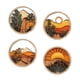 thumbnail image 1 of 4 Piezas De Letreros De Madera Para Decoración De Pared Con Paisaje Bohemio Para Cocina, Estudio, Sala, Apartamento, Estilo B, 1 of 5