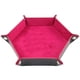 thumbnail image 2 of Bandeja De Dados Caja De Almacenamiento De Cuero Plegable Soporte De Almacenamiento De Escritorio Rosa Rojo, 2 of 5