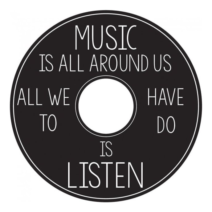 Rienda Libre Graphics - Decomural Music Is All Around Music Ws-44254