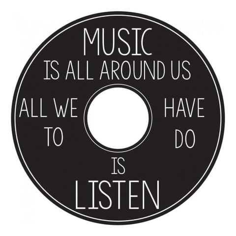 Rienda Libre Graphics - Decomural Music Is All Around Music Ws-44254