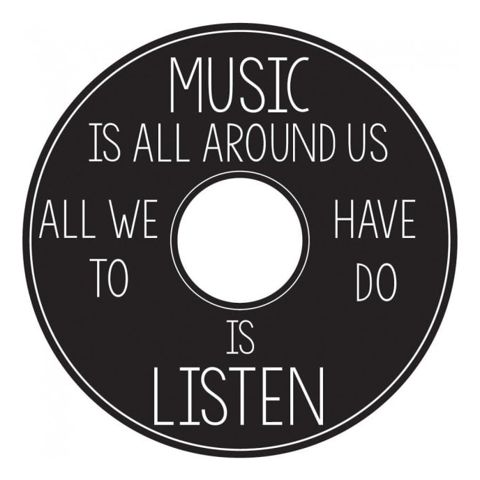 Rienda Libre Graphics - Decomural Music Is All Around Music Ws-44254
