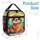 thumbnail image 2 of Perezoso-theme Lunch Box Lunch Bag Insulated Reusable Lunch Tote Bag Cooler Tote Bag For Men Women gifts 20*11*27cm, 2 of 6
