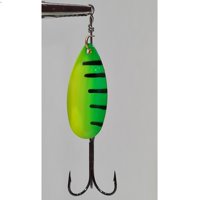 Silstar - Spinner Cucharilla Plata-Verde/Amarillo/Negro #1 3Gr 5,6Cms