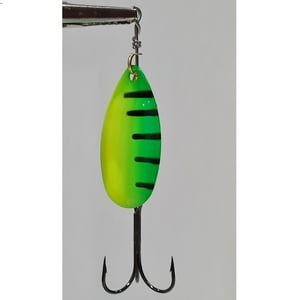 Silstar - Spinner Cucharilla Plata-Verde/Amarillo/Negro #4 10Gr 8,3Cms