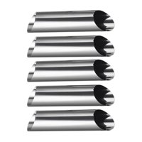 Magideal - 5 Piezas De Tubos De Forma De Cannoli De Grado Alimenticio Antiadherente De Material Acero Inoxidable Para Hornear Pasteles Tubos De Cannoli Para