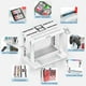 thumbnail image 4 of Estación organizadora de juegos Switch con cargador de mandos, base de carga para Nintendo Switch/OLED Joycons Kit de almacenamiento de accesorios-blanco, 4 of 6