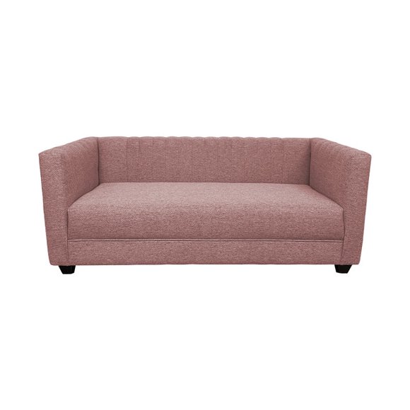 Sofa Juanita 2 Cuerpos Chenille Palo Rosa