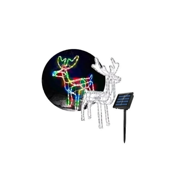 Reno Navideño 90cm Adornos Reno Navidad Solar