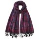 thumbnail image 1 of Pashmina Nonakgado Morado con Motivo Paisley Jacquard, 1 of 5
