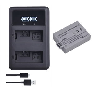 Genérico - Batería Lp-E5 + Cargador Doble Lc-E5 Alternativo Canon