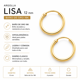 thumbnail image 5 of Aros Argolla Lisa 12 mm Baño de Oro 18K, 5 of 5