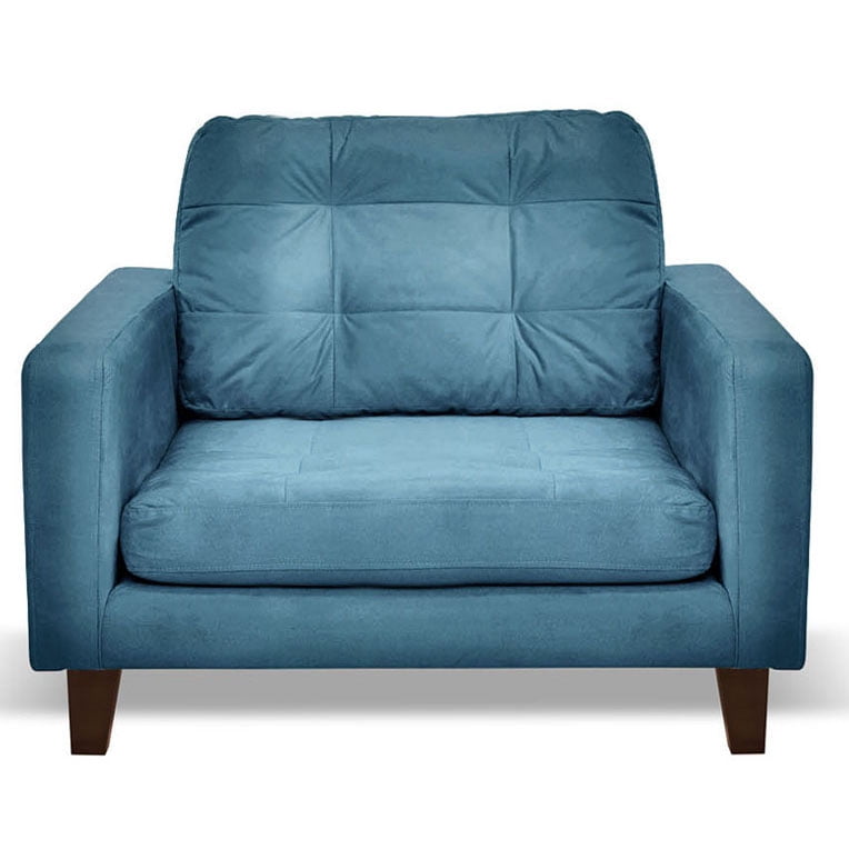 Latam Home - Sofa Napoles 1c Tela Velvet Azul Petroleo