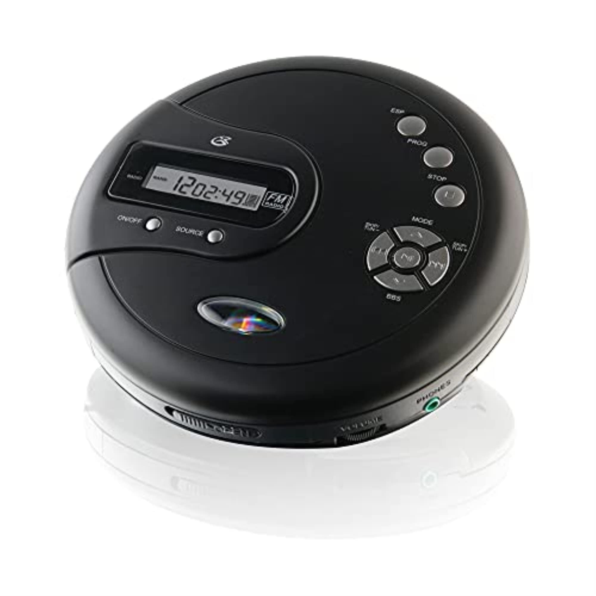 Reproductor De Cd Portátil Gpx Pc332b Con Radio Fm - Negro