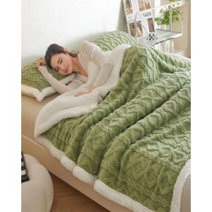 Myl Todo Para El Hogar - Frazada Con Sherpa Trenzada 230X200 Cm 05