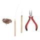thumbnail image 1 of Extensiones De Cabello Alicates Gancho Kit De Herramientas + 100 Micro Anillos De Silicona, 1 of 3