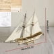 thumbnail image 5 of Kit de barco de vela de madera, modelo de barco de vela DIY, juguete de barco, decoración de navegación, kit de construcción de ensamblaje, modelo de barco de madera clásico, 5 of 6